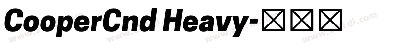CooperCnd Heavy字体转换